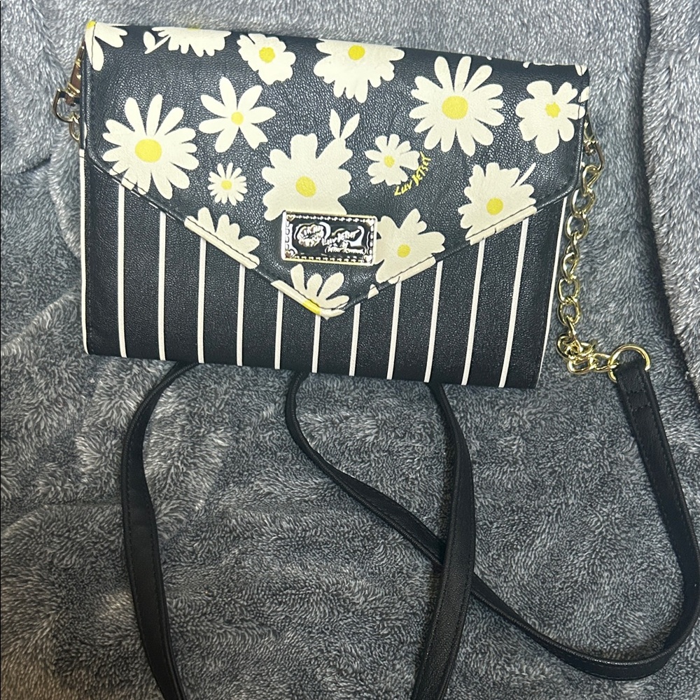 Floral Black and White Women's Bag